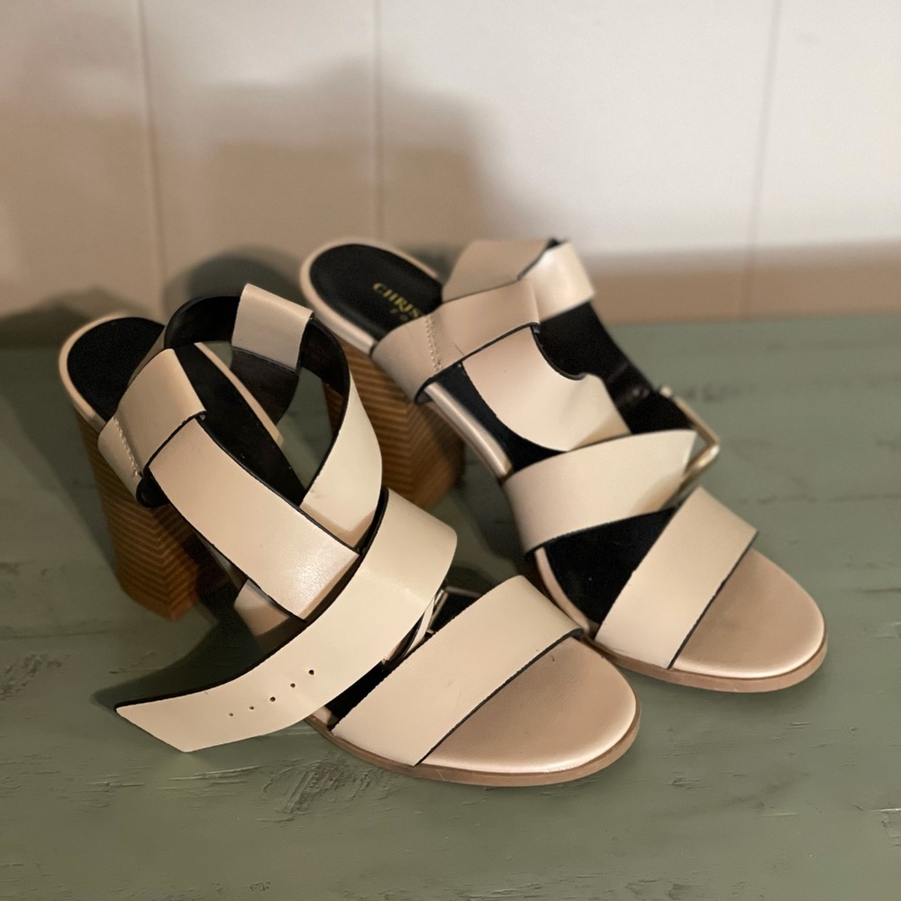Tan Strappy Heels